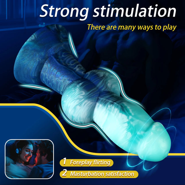 3 Size Double Knot Dog Dildo For Women Men Colorful Monster Dildo Animal Phallus Alien Fantasy Dildo Anal Dilator Adult Sex Toys