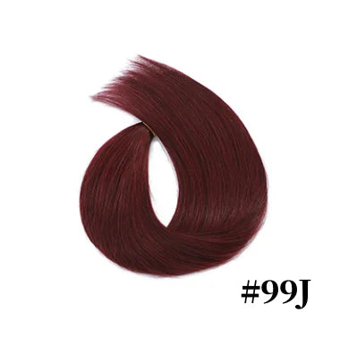 Human Hair One Piece Fish Line Extensions 12-26 inch #27 For An Affordable Luxury Hair Item