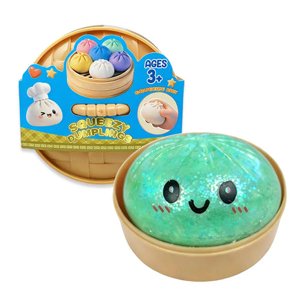 Hot Giant Dumpling Squishies Bun Toy, Slow Rising Glitter Dumpling Stress Ball, Stress Relief Fidget Toy for Home Office toys