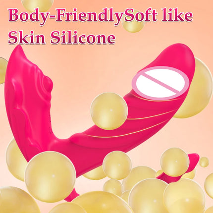 Wearable G Spot Dildo Vibrator Long Distance App Remote Control Panty Butterfly 9 Vibrating Mode Female Adult Sex Toys for Women