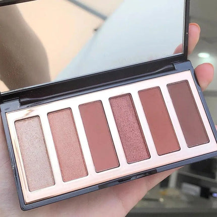Fine Shiny Matte Milk Tea Shadow eye shadow 6 color Eyeshadow Palette Waterproof Matte Shadow Palette Student Friendly Cosmetics