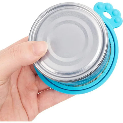 Silicone Canned Lid Sealed Feeders Food Can Lid For Puppy Dog Cat Storage Top Cap Reusable Cover Lid Health Pet Daily Supplies