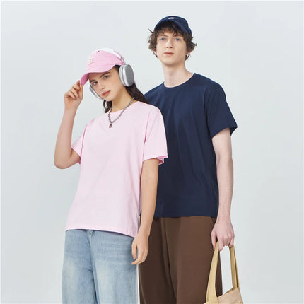 Customize 100% Cotton T-Shirt Quality Women & Men's Top Tee Design Brand Logo Print on Demand Crewneck Tee Workwear Team Clothes