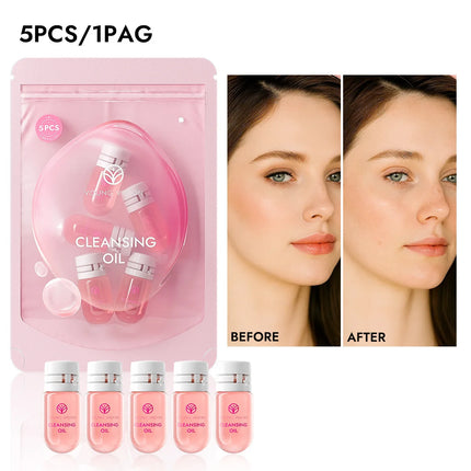7/10 Capsules of Cleansing Oil Gently Non Irritating Moisturize Soothe Cleansing Travel Portable Single Makeup Remover Oil