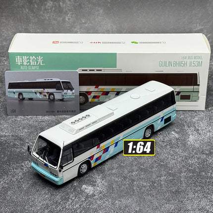 Car Shadow Collection 1:64 Model - Guilin - Da Yu BH115H Luxury Tourist Bus - Bus Alloy Public Transport Model