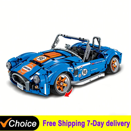 1816Pcs Technical Shelby 260 Cobra CSX2000 Super Racing Car Building Blocks Low Lying Car Bricks Toys For Kids Gifts Boys