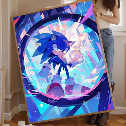 Affiche Murale Sonic 50x70cm Déco Moderne | Sonic Poster Wall Art Picture
