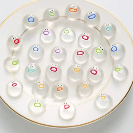 Mini Cartoon Transparent Doll Pinching  Relieving Cartoon Pinching  Soft Slow Rebound Sticky Squishy Squeezing Cute Funny Toyss