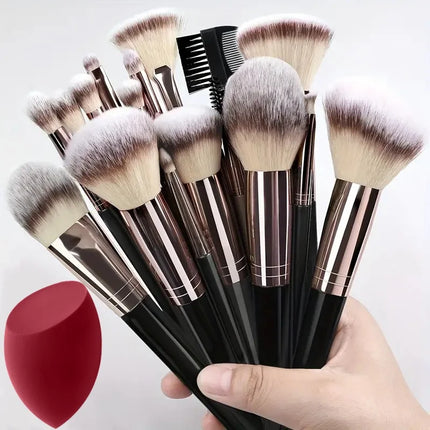 Professional 3-20PCS Makeup Brushes Set Soft Fluffy Foundation Eyeshadow Concealer Blending  Kabuki Women Beauty Tool