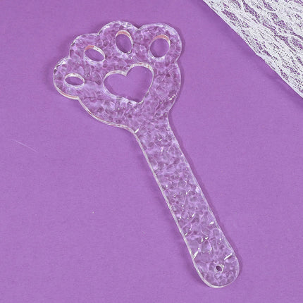 Acrylic Cute Cat Paw Design Cosplay Spanking Paddle Slave Sex Toy for Woman Men Paddle Spank BDSM Sex Whip Fetish Bondage Toys
