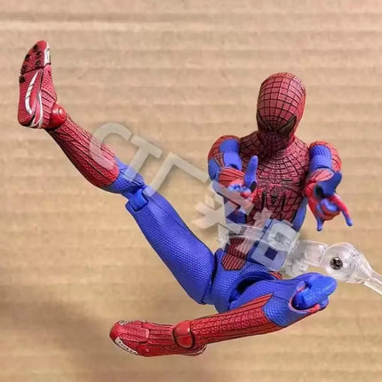 Ct Toys Mafex 001Spiderman Peter Parker Andrew Garfield The Amazing Spider-Man Shf Anime Action Figure Figurine Toys Customized