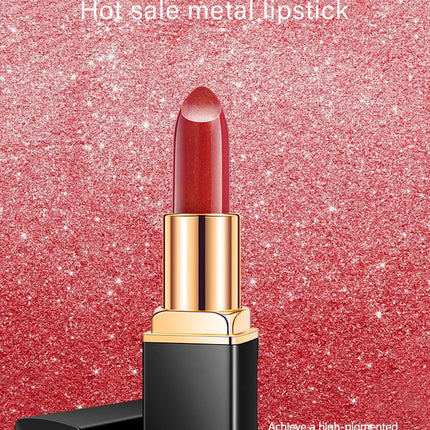 HANDAIYAN Temperature Changing Lipstick Nine Color Lipstick Mermaid Ji Shiny Metal Pearl Gilt Color Changing Lipstick