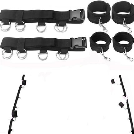 Bed Restraint Set Couple Sex Toys Bondage Handcuff Kit Adult Game Tool 18+ Erotic Tie Downs Arm Ankle Eyeblinder Flirting Sextoy