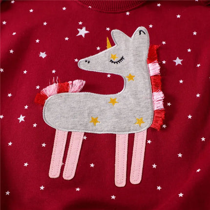Jumping Meters New Arrival Autumn Winter Boys Girls Sweatshirts Animals Embroidery Cute Children's Clothing Long Sleeve Kids Top
