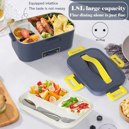 B15C EU Plug Portable Home Heating Insulated Lunch Box Electric Stainless Steel Liner With Insulation Bag