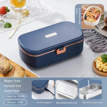 Electric Lunch Boxes Water Free Heating Bento Box Stainless Steel Food Warmer Office Portable Thermal Lunch Boxes portable Lunch