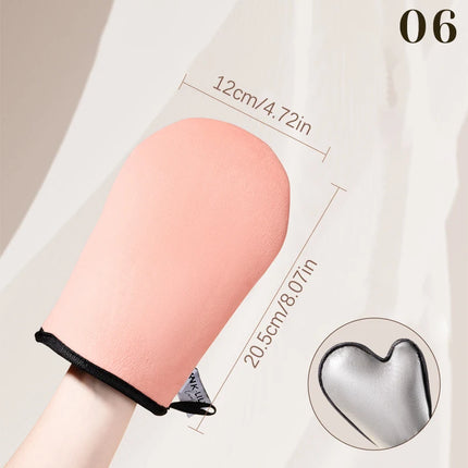 Finger Glove Reusable Body Self Tan Glove Applicator Tanning Gloves Cream Lotion Mousse Body Cleaning Glove Self Tanner