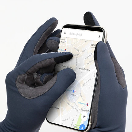 INBIKE 2024 Cycling Gloves Gel Padded for Men Autumn Winter Fleece Road Bike Gloves MTB Full Finger Touchscreen Bike Accessories