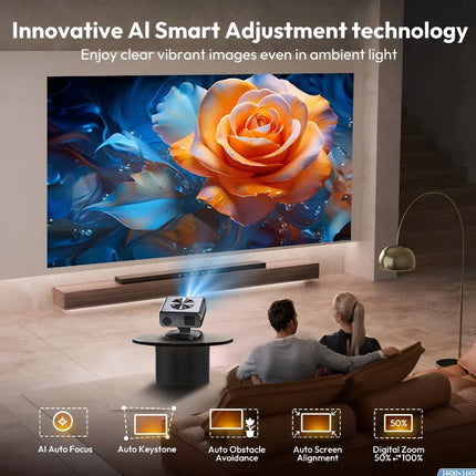 2025 M05 Android 12.0 Projector 4k 64G AutoFocus  Projector Wifi6 BT5.3 LED Projector 8K Decode Home Theater Beamer Proyector