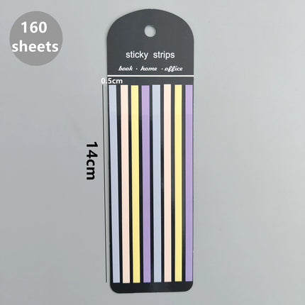 160 Sheets Transparent Sticky Notes Self-Adhesive Reading Annotation for Books Notepad Bookmarks  Memo Pad Index Tabs