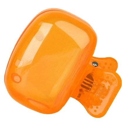 2 Pack Toothbrush Head Covers - Travel Protector Cap Case, Color Combo Clip for Household & Camping, Durable Plastic Portable