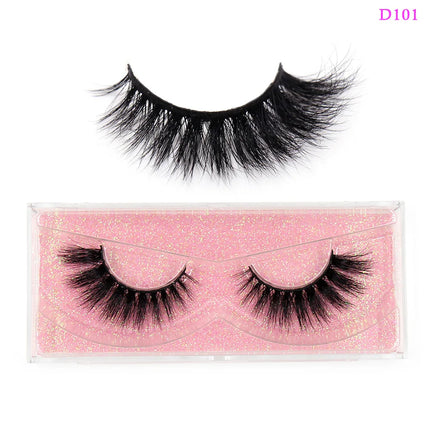 LEHUAMAO 3D Mink Lashes Makeup Eyelashes Fluffy Natural long fake lashes Full stripe reusable False Eyelash Extension 1 Pair