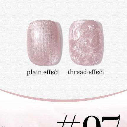 ZH 12ML 8-Color Pearl Shell Thread Nail Gel Polish Long Lasting White Pink Purple Salon Gel Nail Art DIY Solid Gel Polish