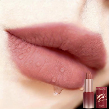 1PC Soft Nude Pink Matte Lipstick, Versatile for Daily Wear and Dates, Smooth Application, Long-Lasting and Smudge-Proof