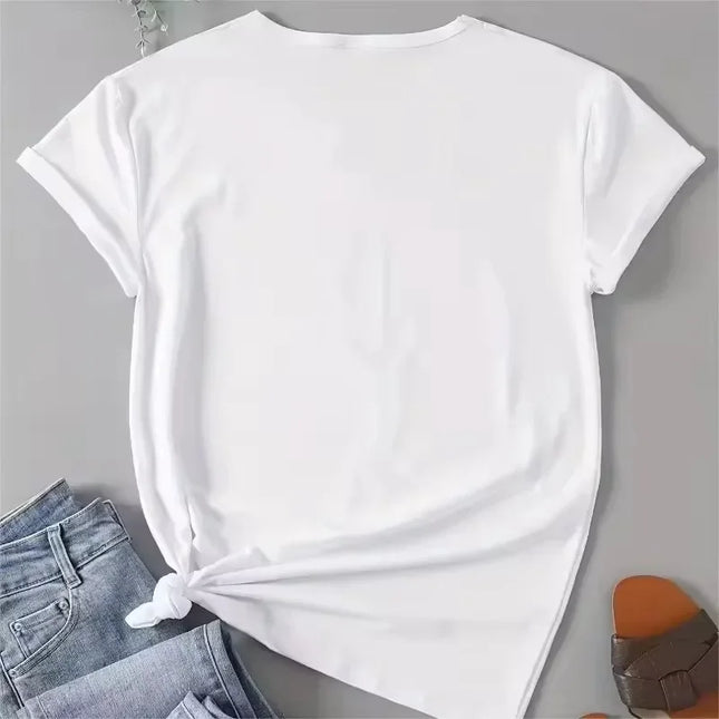 Polly Pocket Cute Graphic Printed Summer T-shirt Fashion T-Shirt Short Sleeved Crew Neck Womens Female Clothing
