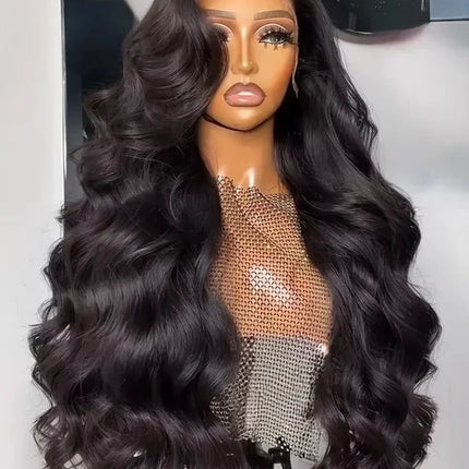 250 Density Human Hair HD 13x6 Body Wave Lace Frontal Wig 30 40 Inch 13x4 Lace Front Wigs 5x5 Closure Glueless Loose Water Black