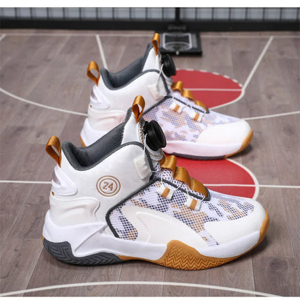 Kids Basketball Shoes Boys Sneakers Non-slip Child Trainer Basket Shoes Outdoor Children Sport Shoes