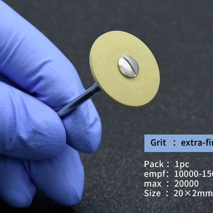 Tusden Dental Lab Rubber Daimond Zirconia Polishing Kit Pocerlian Grinding Head Dental Technician Tools Drill HP 20*2mm