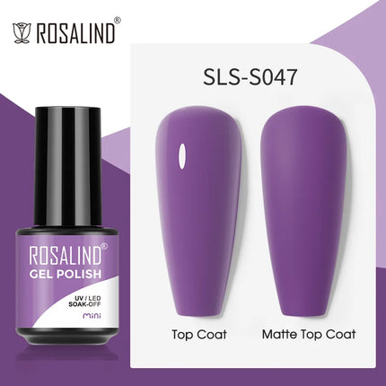 ROSALIND Gel Nail Polish UV Base Top Coat Soff Off Stamping Polish All For Art Manicure Semi Permanant Gel Nail Fast Shipping