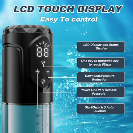 Electric Penis Pump Male Sex Toys With 5 Suction Modes and 5 Training Pressure Waterproof Male Enlarger Erection Masturbator