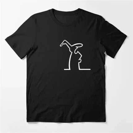 La Linea The Line Osvaldo Cavandoli TV T Shirt men Happy Fashion Women's tshirts Streetwear Tee Round Neck Casual Tops Camisetas