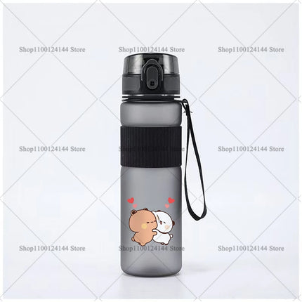 Bubu Dudu Water Bottle Yier Bear Panda Girl Boy Large Capacity Sports Kettle Transparent Cold Water Cup Outdoor Portable 550ml