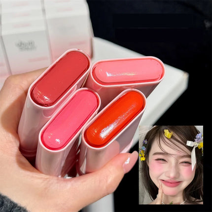 Multi-Functional Blush Stick Easy Color Rouge Blusher Cream Waterproof Brightening Face Contour Smooth Cheek Tint Korean Make Up