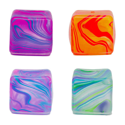 /5.5cm Soft and Glutinous Sensory Stress-relief Toy Cube Filled with Gel Stretchable Ball Soft Ice Cube Ball Slow Rebound