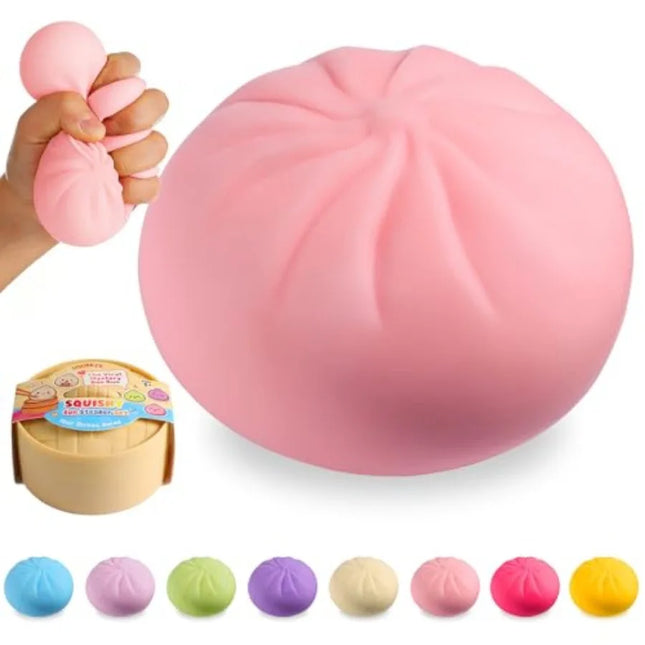 Dumpling squishy mystery box filled with viral squishies offers a delightful stress relief experience perfect for kids teens an