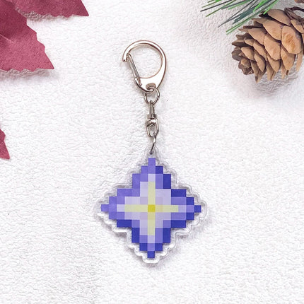 1/27Pcs Game Totem of Undying Car Keychain Accessories Acrylic Cute Charms Pendant For Bag Funny Key Holder Backpack Decoration
