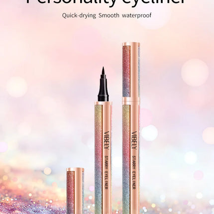 VIBELY Waterproof Liquid Eyeliner Pen - Smudge Proof, Glitter Sparkle (TikTok Viral), Long Lasting, Ultra Fine Tip - AliExpress