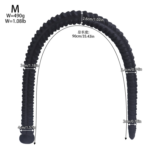 New 100cm Super Long Butt Plug Soft Thread Large Anal Whip In-Depth Anal Dildo Masturbator Anal Stimulator Sex Toy For Men Women