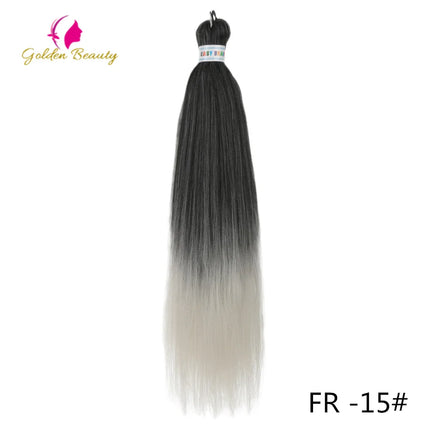 26"Corlorful Selling Jumbo Easy Braiding Hair Ombre Rainbow Braiding Cosplay Hair Synthetic Pre Stretched Hair Braids wigs
