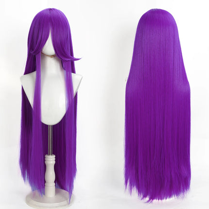 Long Straight Cosplay Wig 100CM Multiple Colors Pink Blonde Black Anime Costume Wig Universal Synthetic Cos Wig Daily Party Wig