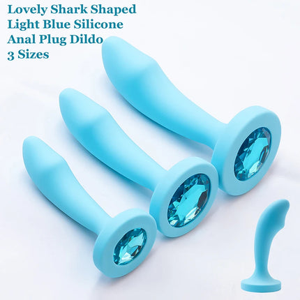 3 Sizes Butt Plug for Women Silicone Anal Plug Crystal Base Anal Toys Anal Trainer Anal Dildos Sex Toys For Women Men Adult Toys