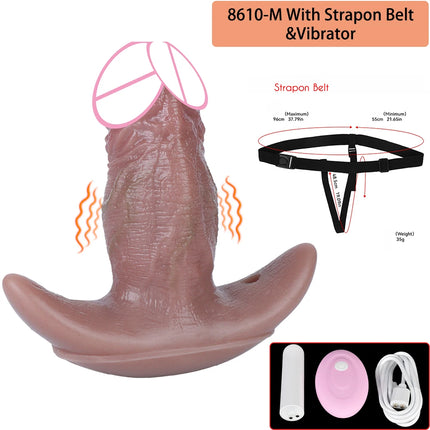 SXXY Wearable Realistic Vibrating Dildo Anal Plug Adjustable Mouth Gag High Quality Adult Sex Toys Intimate Play For Men Women