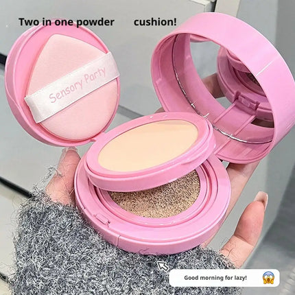 Two In One Cushion Matte Powder & Concealer Makeup Oil-Control Foundation Makeup Pore Invisible Concealer Long-Lasting Makeup