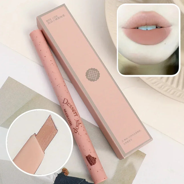 5 Colors Matte Lip Liner Lipstick Pen Waterproof Lasting Plump Velvet Lipstick Natural Outline Lips Line Pen Lip Makeup Cosmetic