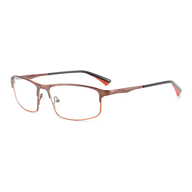 BLUEMOKY Metal Eyebrow Prescription Glasses for Men Fashion Square Photochromic Optical Eyeglasses Progressive Eyewear