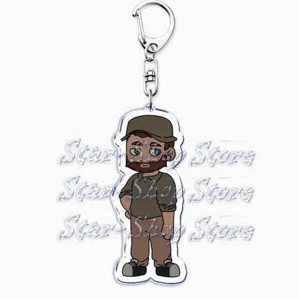 Hot Military Game Ghost Chibis Keychains for Accessories Cod Soldier Soap Simon Riley Keyring Jewelry Fans Friends Gaming Gifts